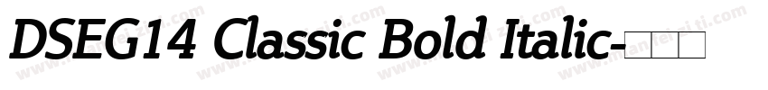 DSEG14 Classic Bold Italic字体转换
